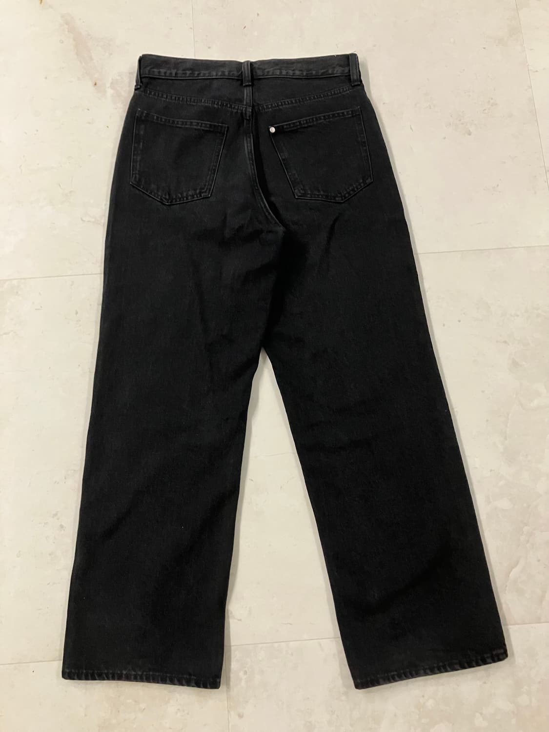 H&M 에이치앤엠 릴렉스핏 흑청데님팬츠 상품이미지2
