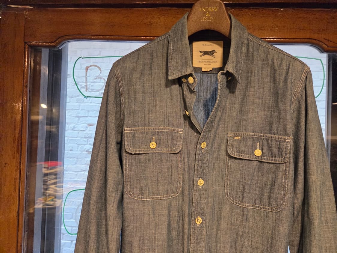 오베이 샴브레이 셔츠 상품이미지4