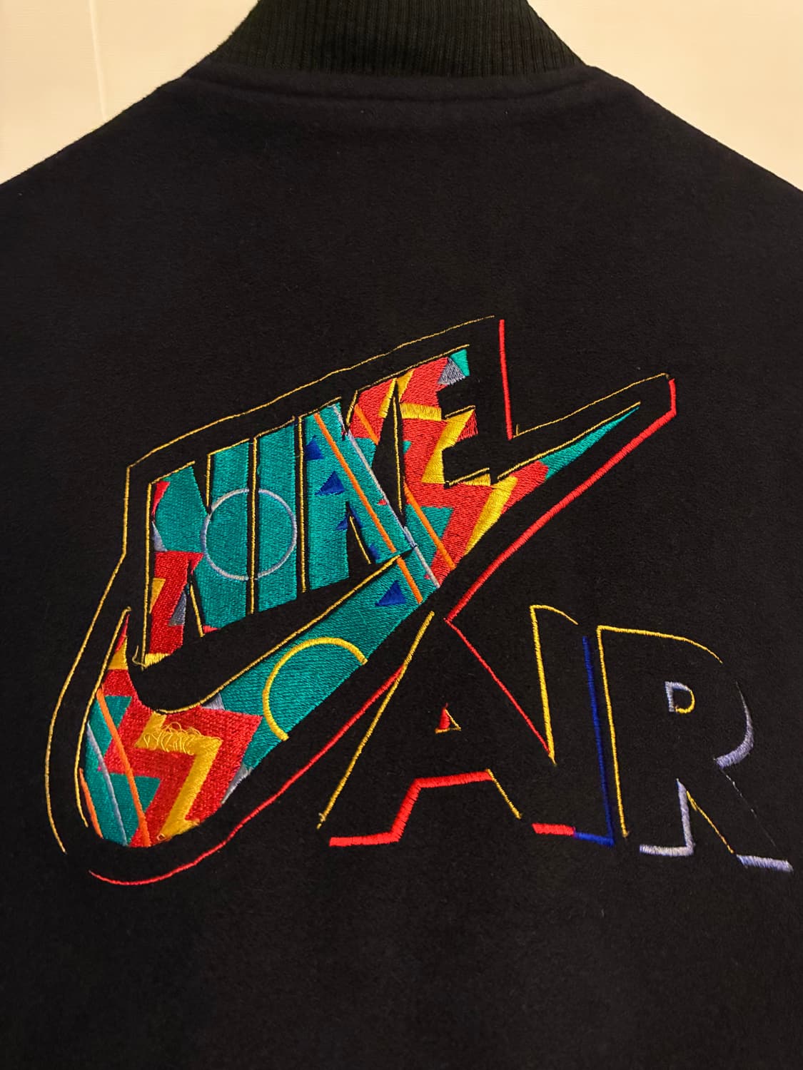 (XL)90s nike 나이키 빈티지 에어 빅로고 울 봄버 바시티자켓 상품이미지7