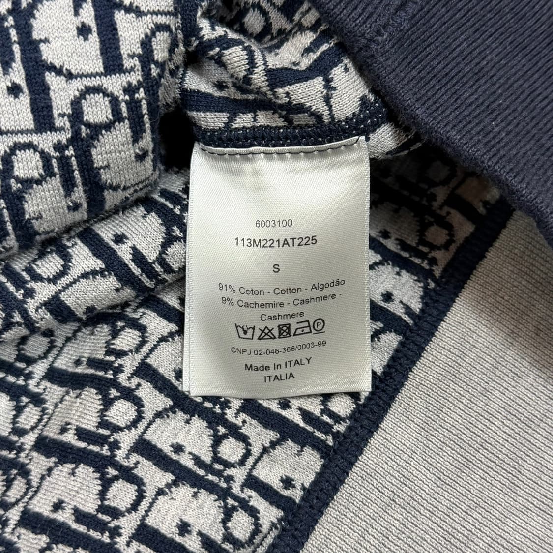 [리오브] 디올 오블리크 캐시미어 울 후드집업 상품이미지5