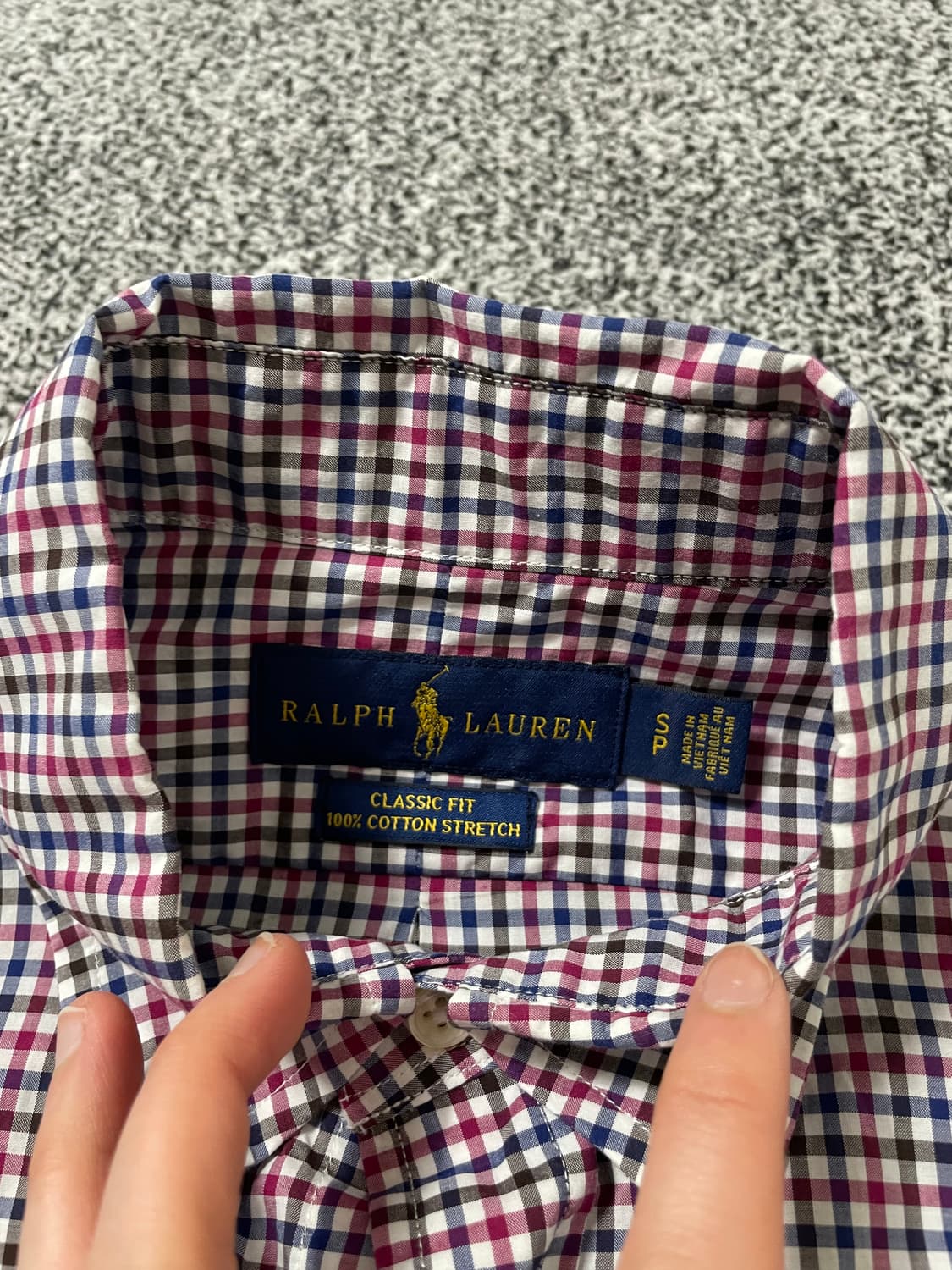 빈티지9. 폴로랄프로렌 클래식핏 체크셔츠 코튼 셔츠 상품이미지3
