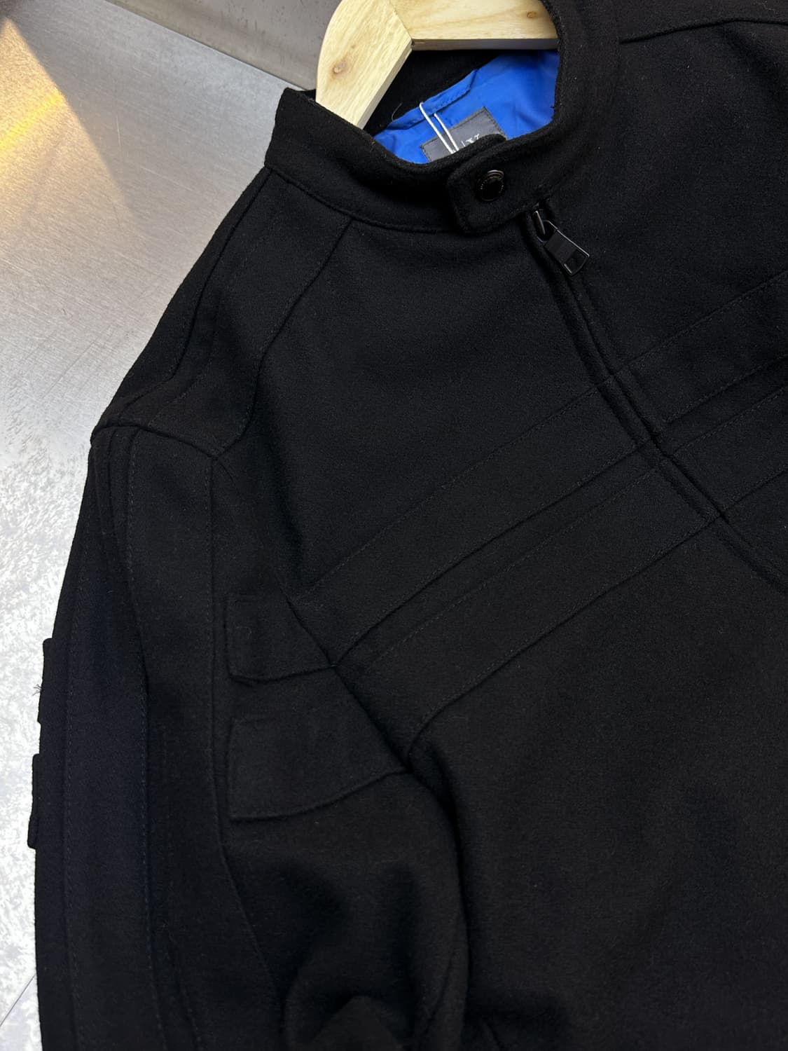 아르마니 익스체인지 투웨이 패널 울 자켓 상품이미지4