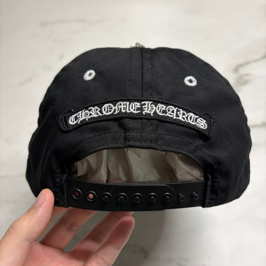 레어) 크롬하츠 세메터리 가스 스테이션 세메터리 캡 모자 블랙 OS 상품이미지5