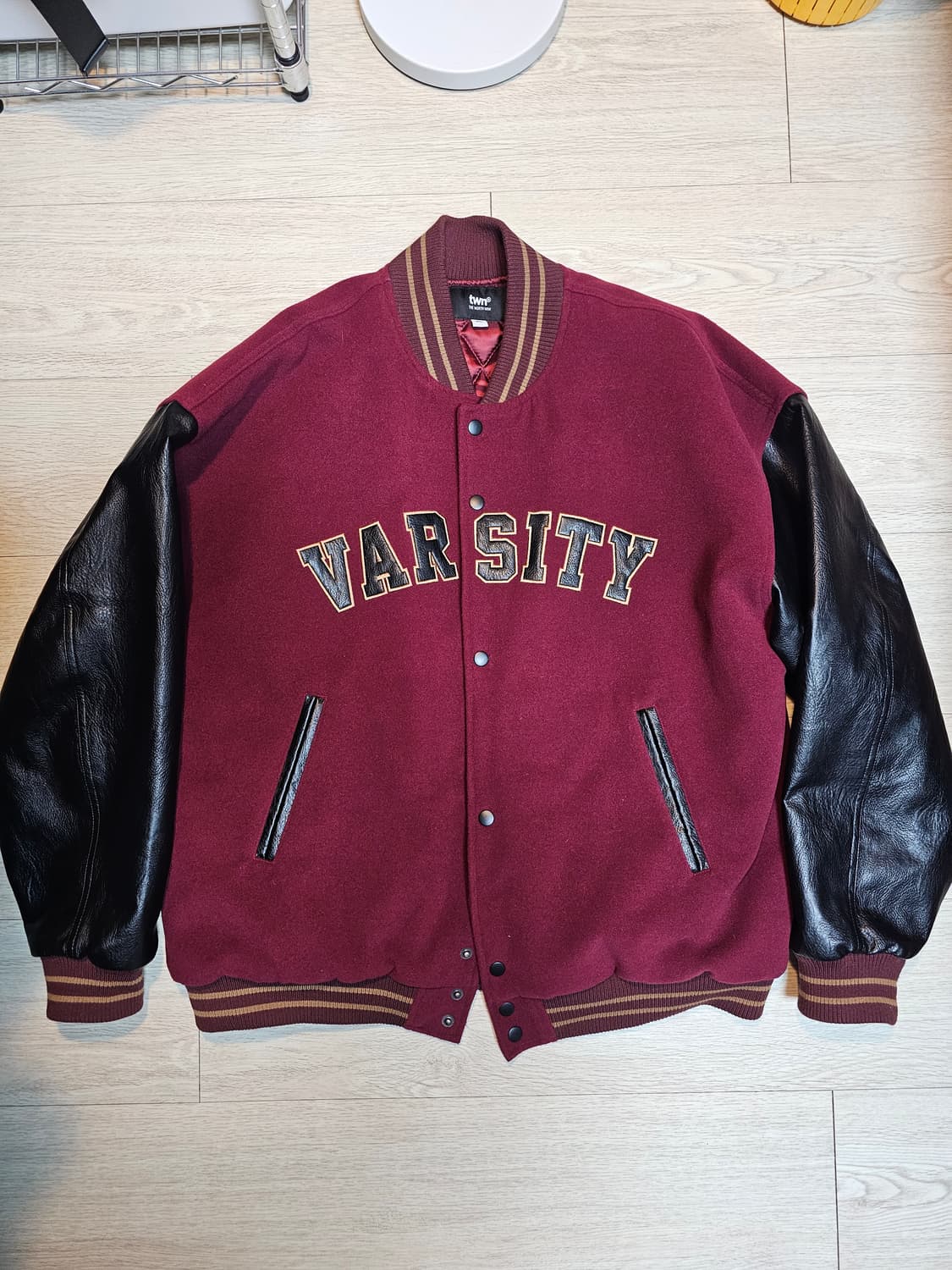 버건디 바시티 자켓 XL 상품이미지1