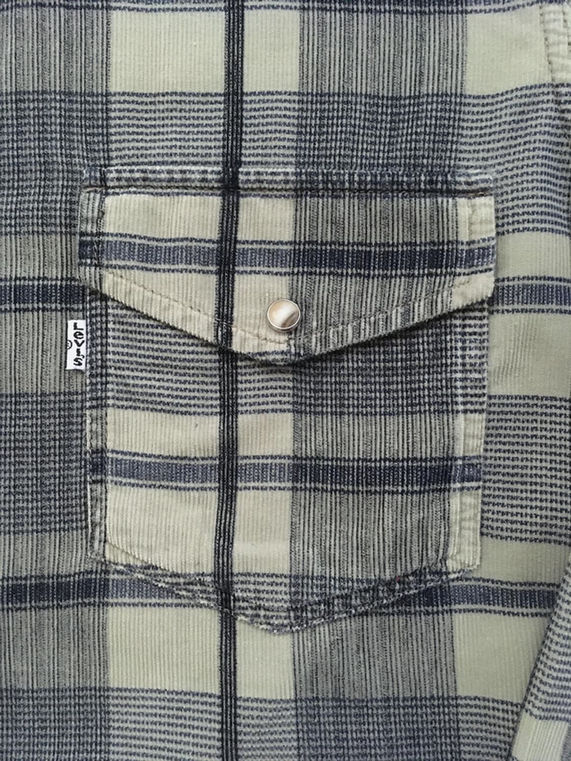 Plaid check corduroy western Shirts 상품이미지3