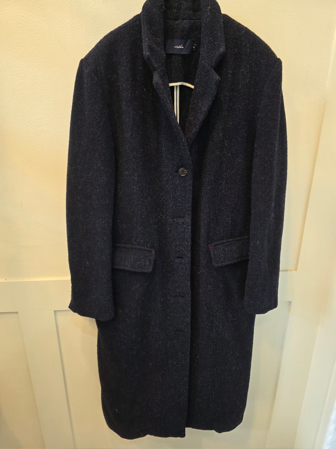 비아 플레인 월리엄 울  코트 네이비 상품이미지1