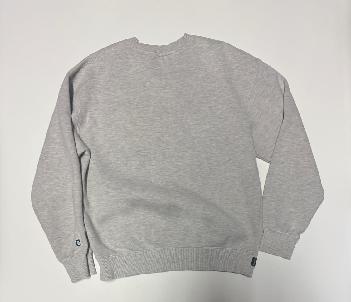 여성 커버낫 스펠아웃 기모 스웻 맨투맨 S 그레이 상품이미지2