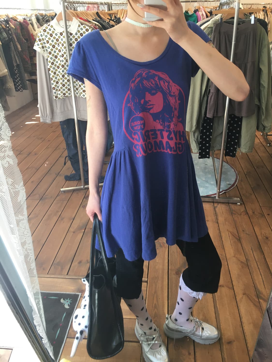 히스테릭글래머 히스걸 블루 핑크 원피스 상품이미지4