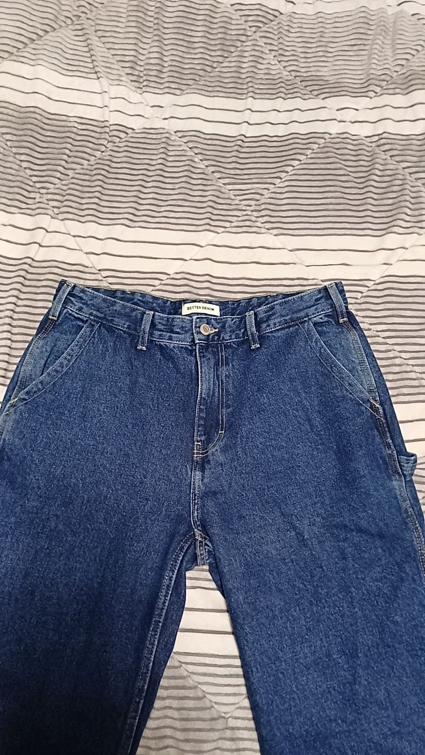 탑텐 와이드청바지 실측33인치 기장106 상품이미지2