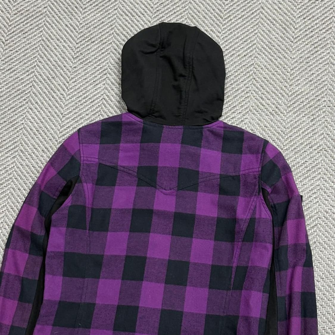 에비수 체크 후드 집업 v1630 상품이미지4