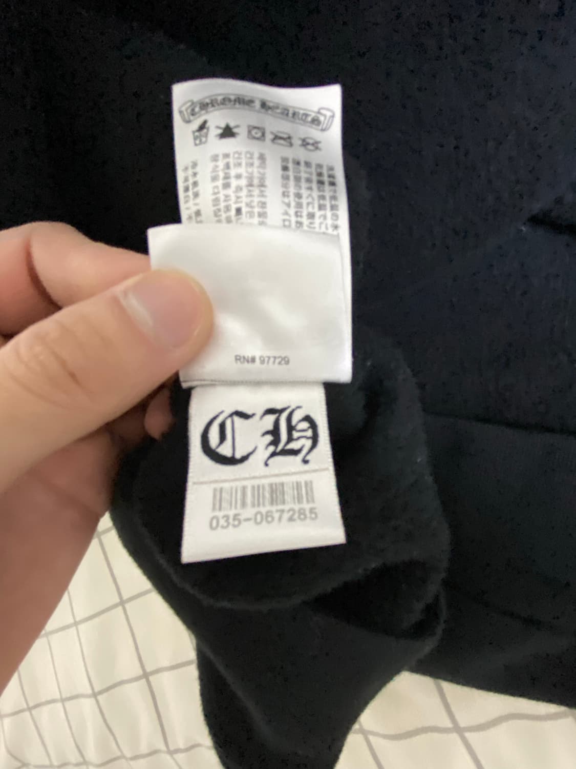 크롬하츠 버티컬 로고 후드집업 사이즈 s (인보이스 포함) 상품이미지9