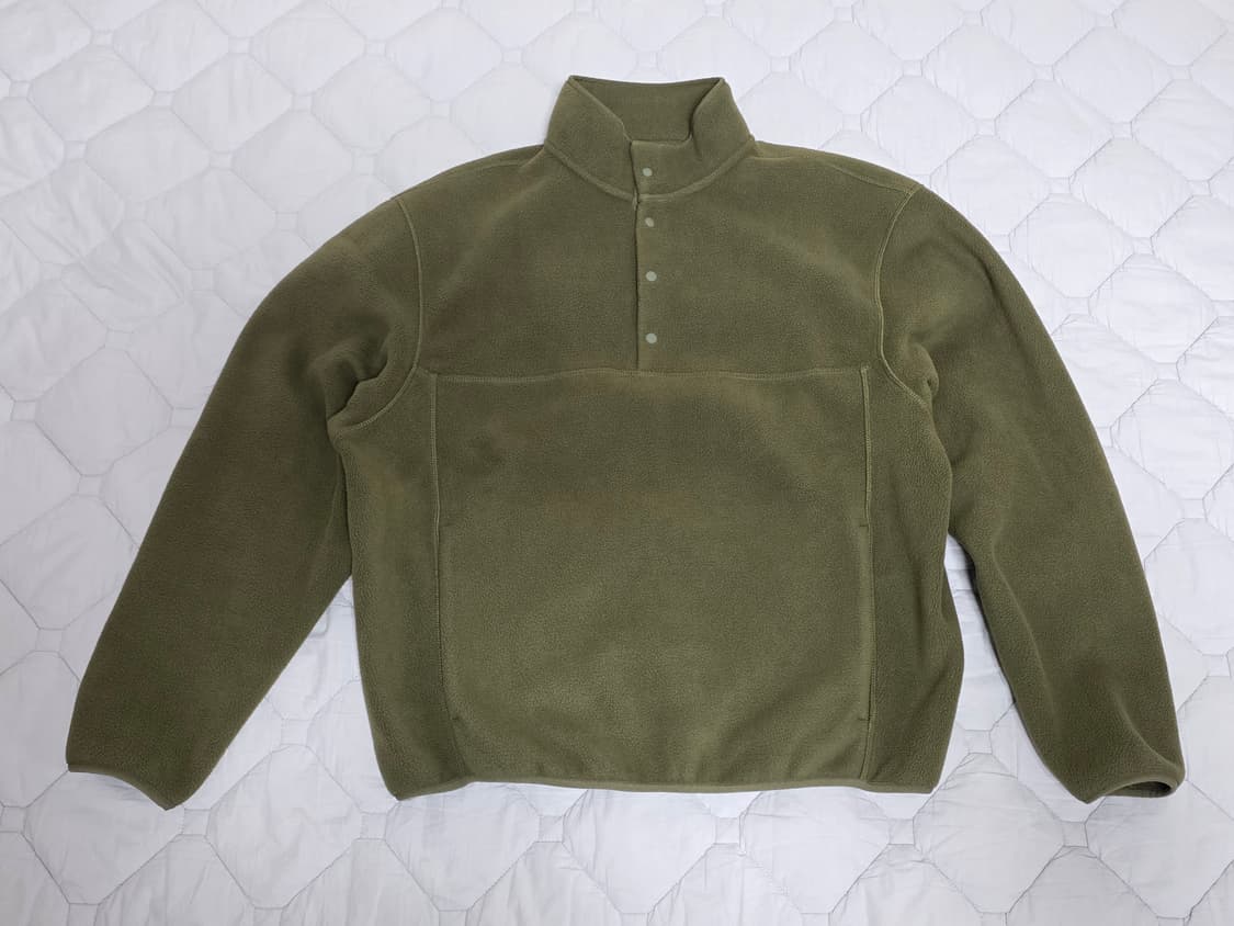 스테디에브리웨어 플리스 풀오버 올리브 2 상품이미지1