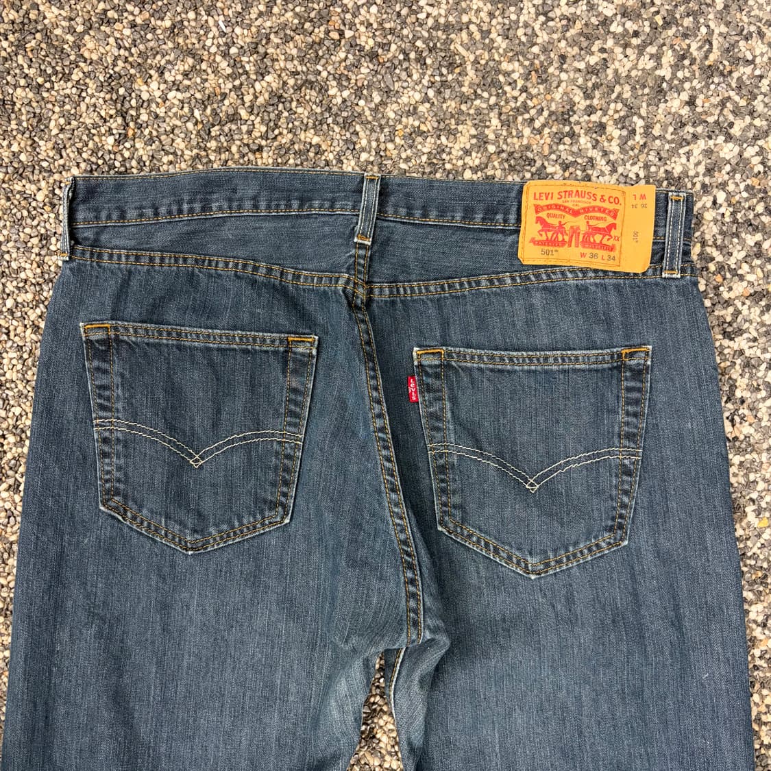리바이스 501 미디엄 워시 데님 (36) 상품이미지6