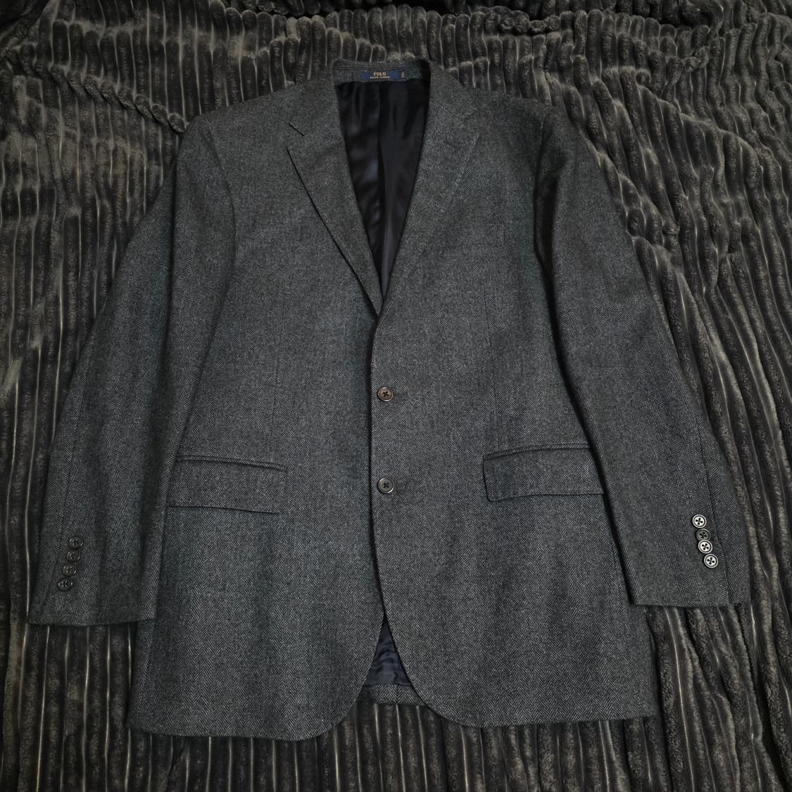 폴로 신형 헤링본자켓 차콜그레이 42R 상품이미지1