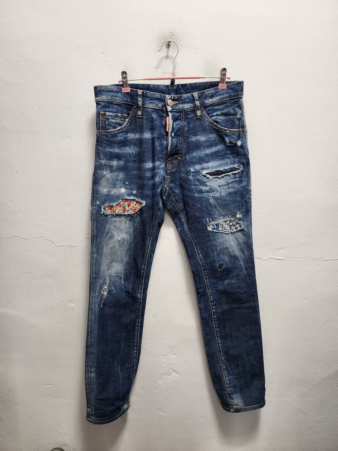 디스퀘어드2 원단덧댐 패치워크 청바지 상품이미지1