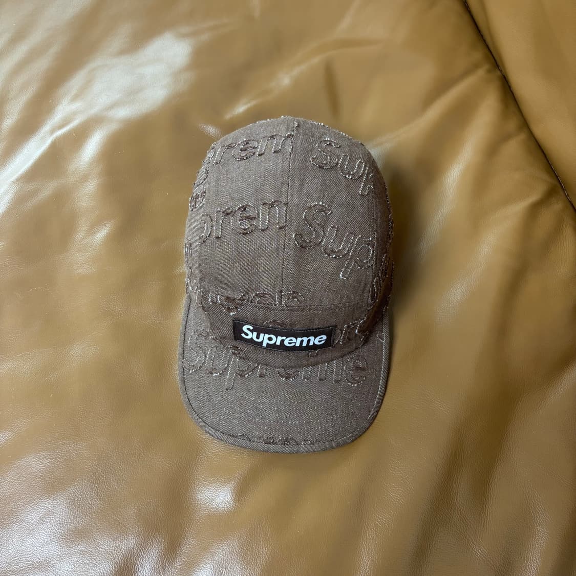 Supreme 슈프림 워시드 브라운 캠프캡 모자 Washed Brown 상품이미지5