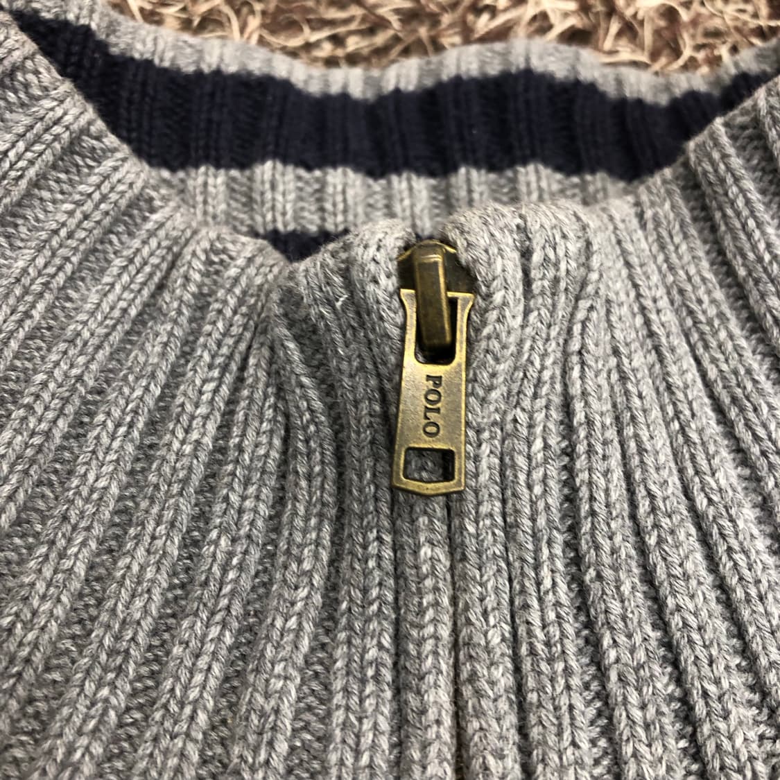 폴로 랄프로렌 빅포니 반집업 니트 상품이미지5