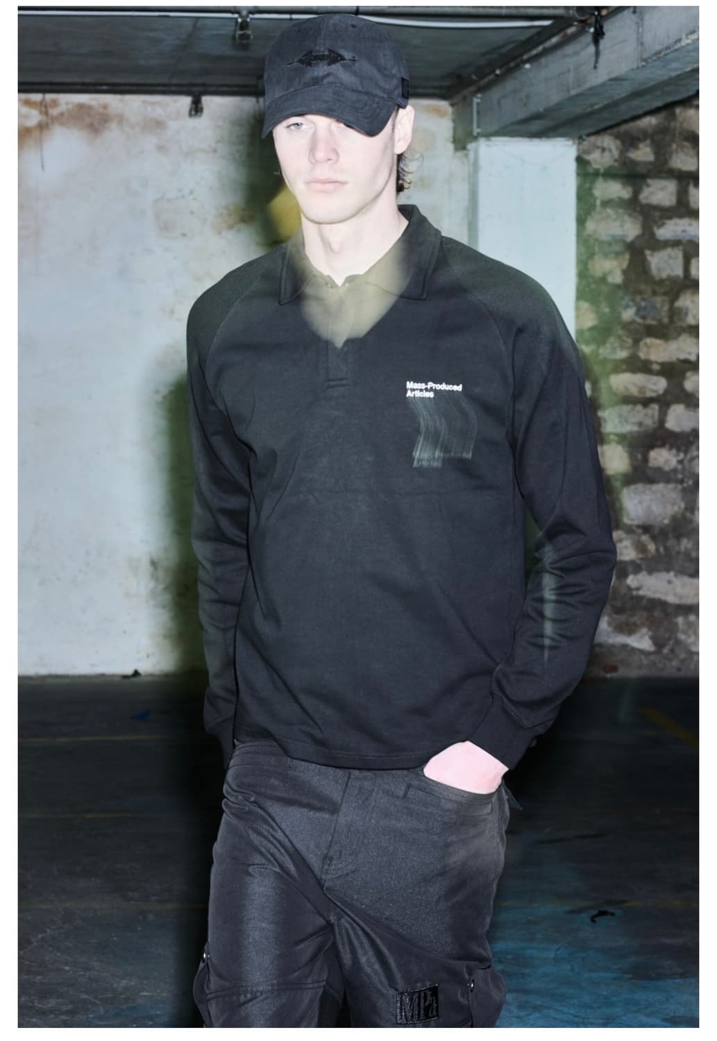 플라스틱프로덕트 COLLAR JERSEY (BLACK) S 새상품 상품이미지1