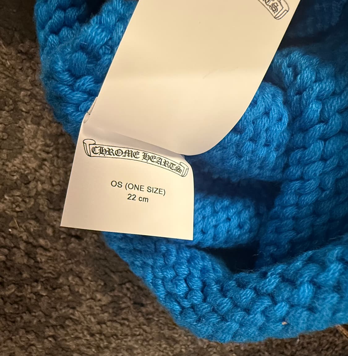 (새상품) 크롬하츠 캐시미어 퍼플 세메터리 크로스패치 비니 상품이미지9