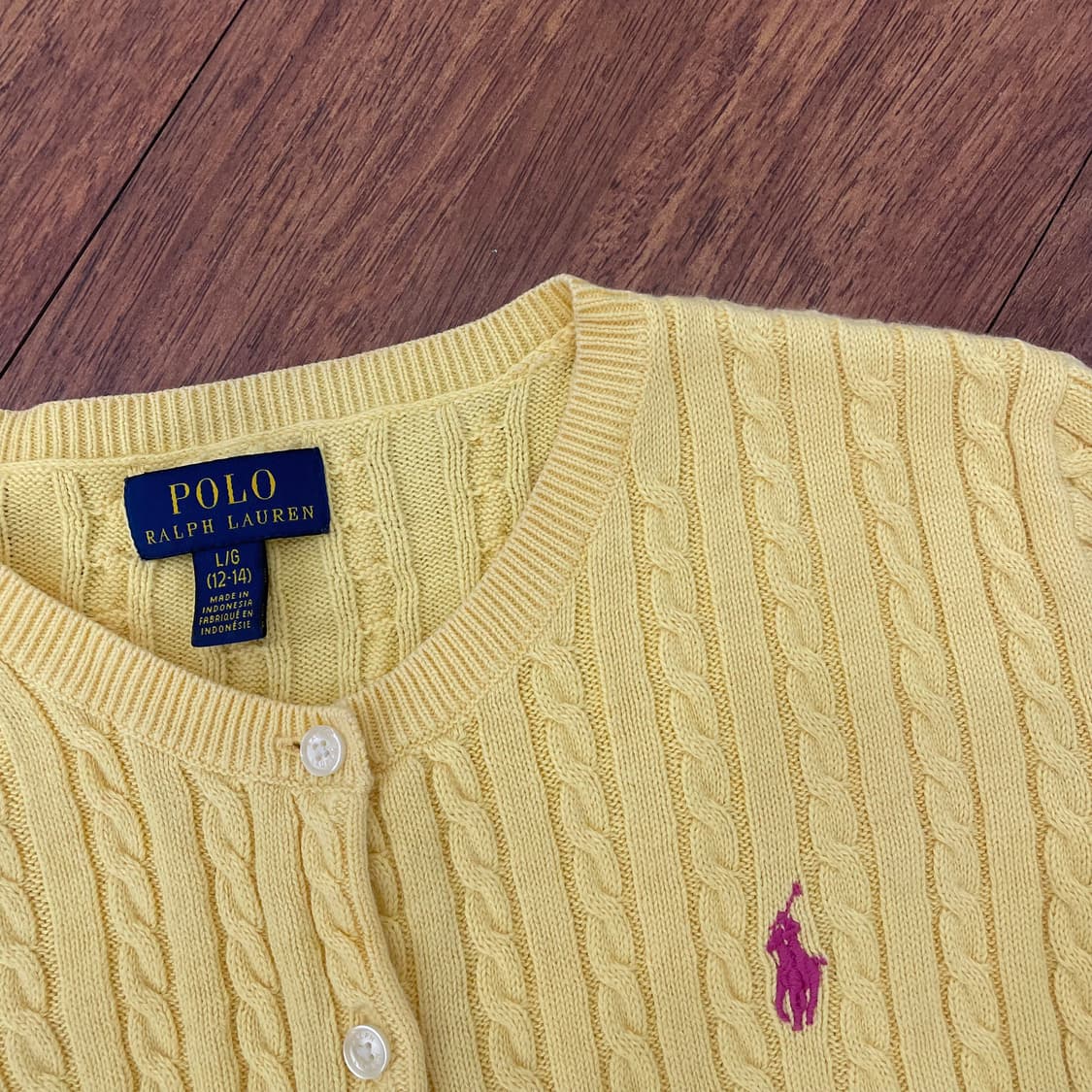 여성 폴로 케이블 가디건 상품이미지2