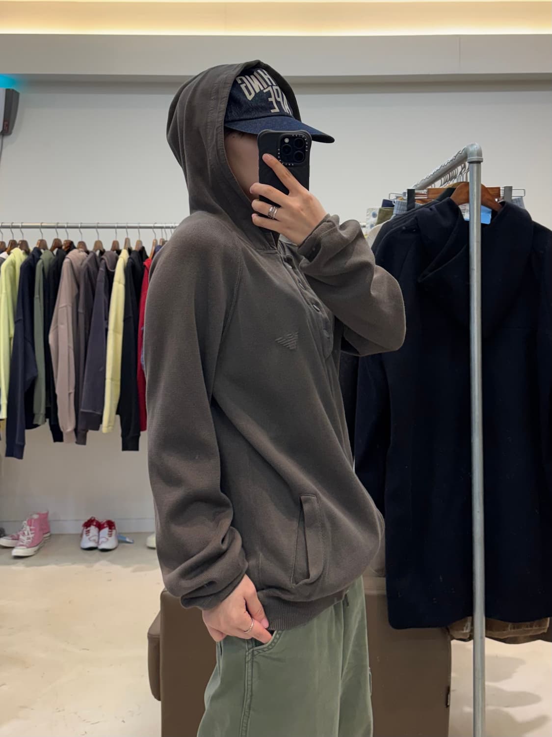 엠포리오 아르마니 헨리넥 니트 후드집업 상품이미지5