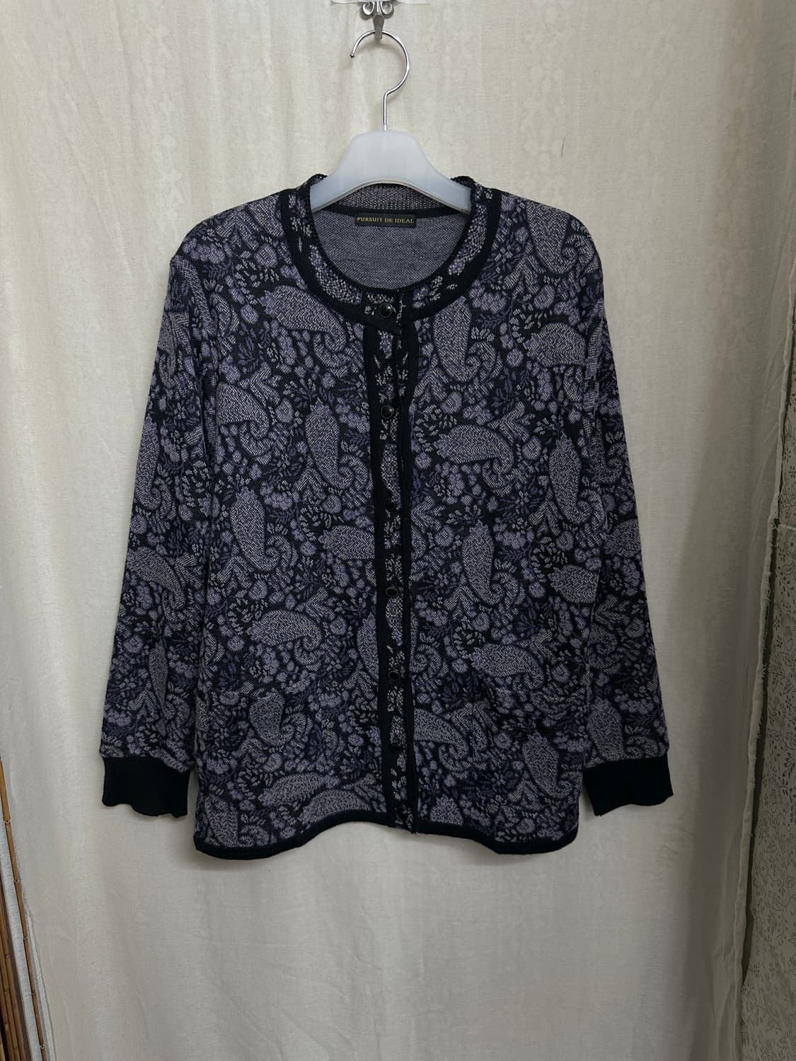pursuit de ideal 페이즐리 가디건  상품이미지1