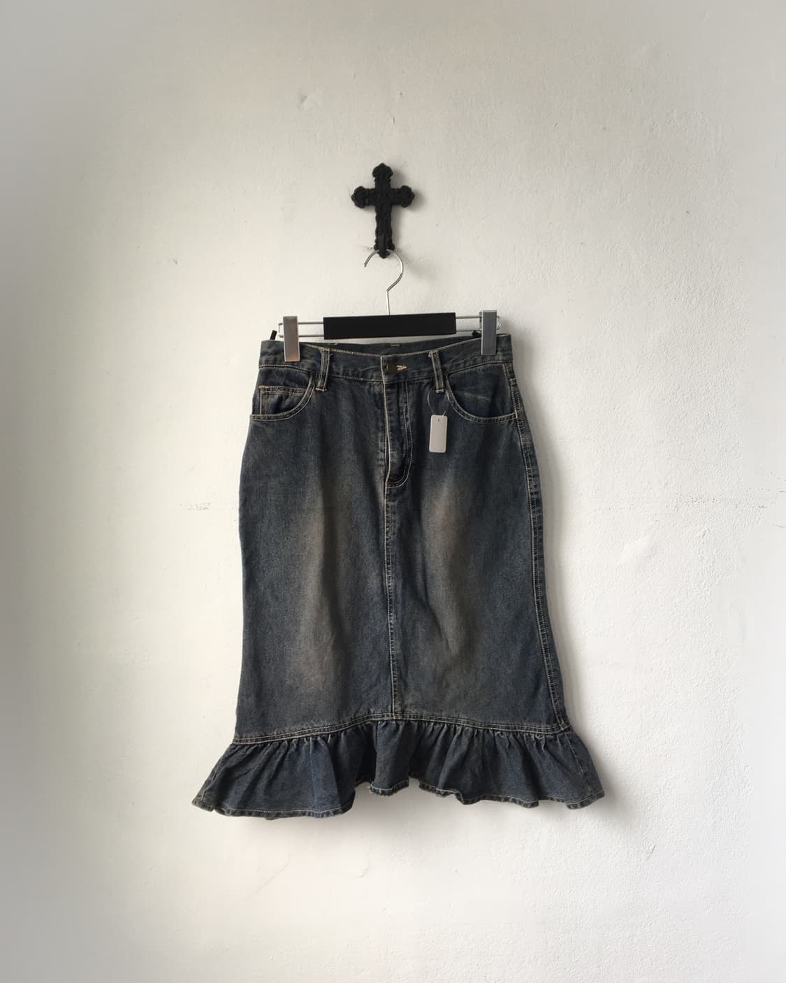 Frill point washing skirt 상품이미지1