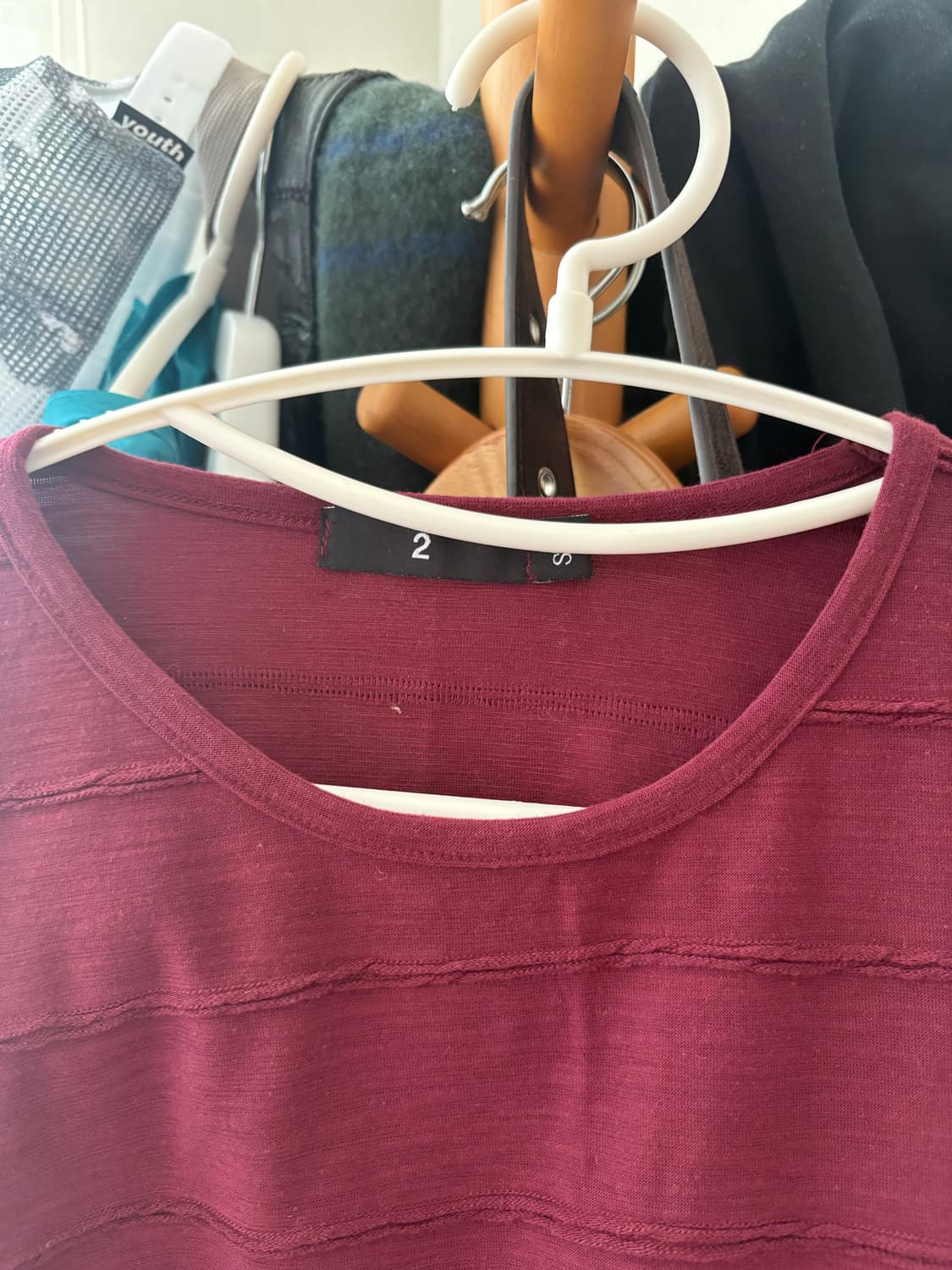  사파리스팟 1/2 WAVE L/S (BURGUNDY) 상품이미지4