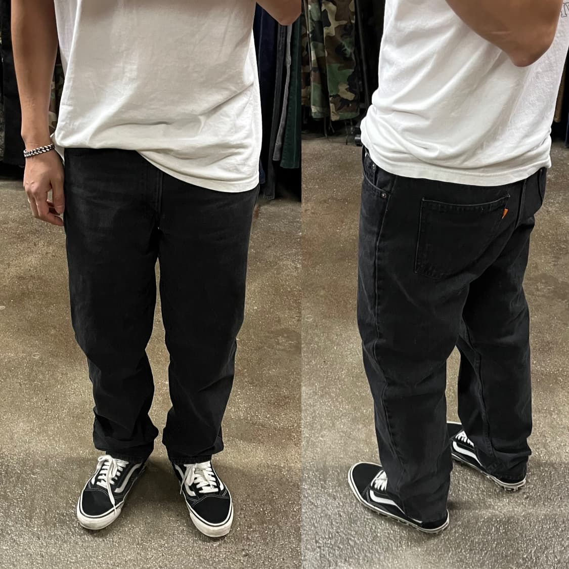90s USA Levis550 오렌지탭 블랙진 (30“) 상품이미지6