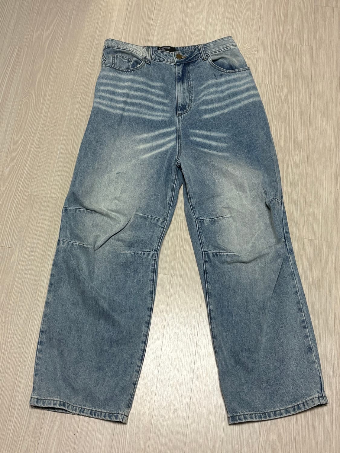 노드 와이드 배기 데님팬츠 1사이즈 상품이미지3