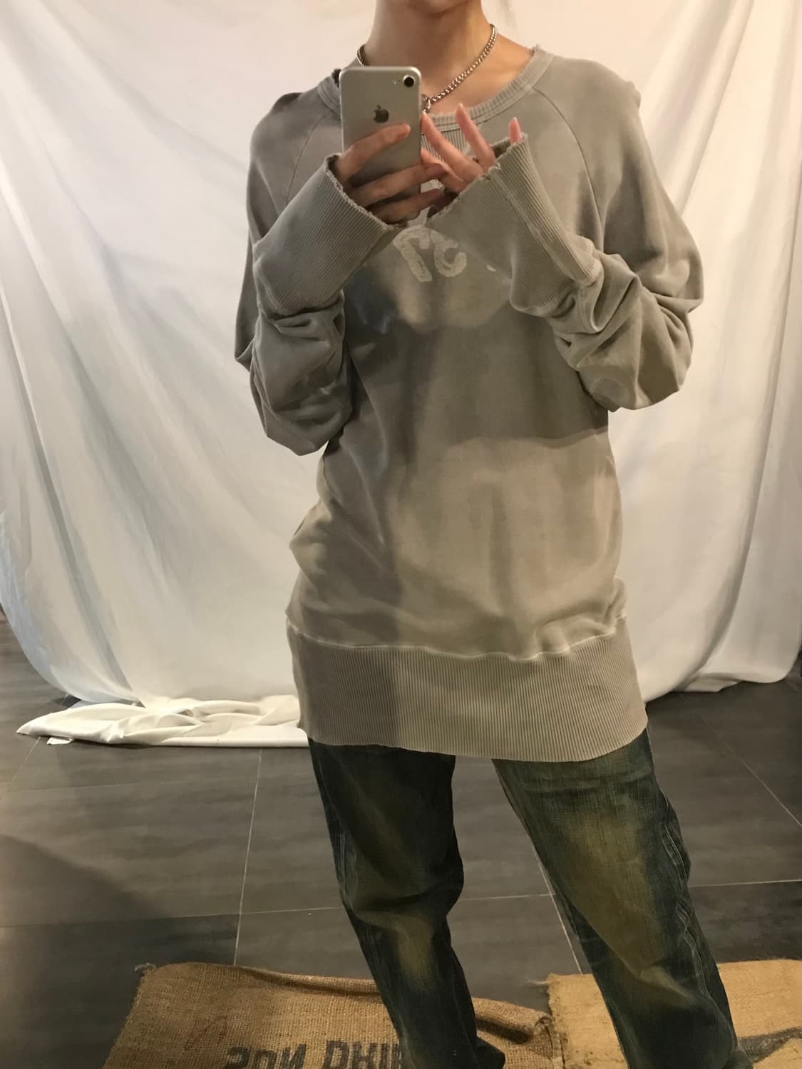 Diesel Luxury Of Dirty 737 Grey Sweatshi 상품이미지9