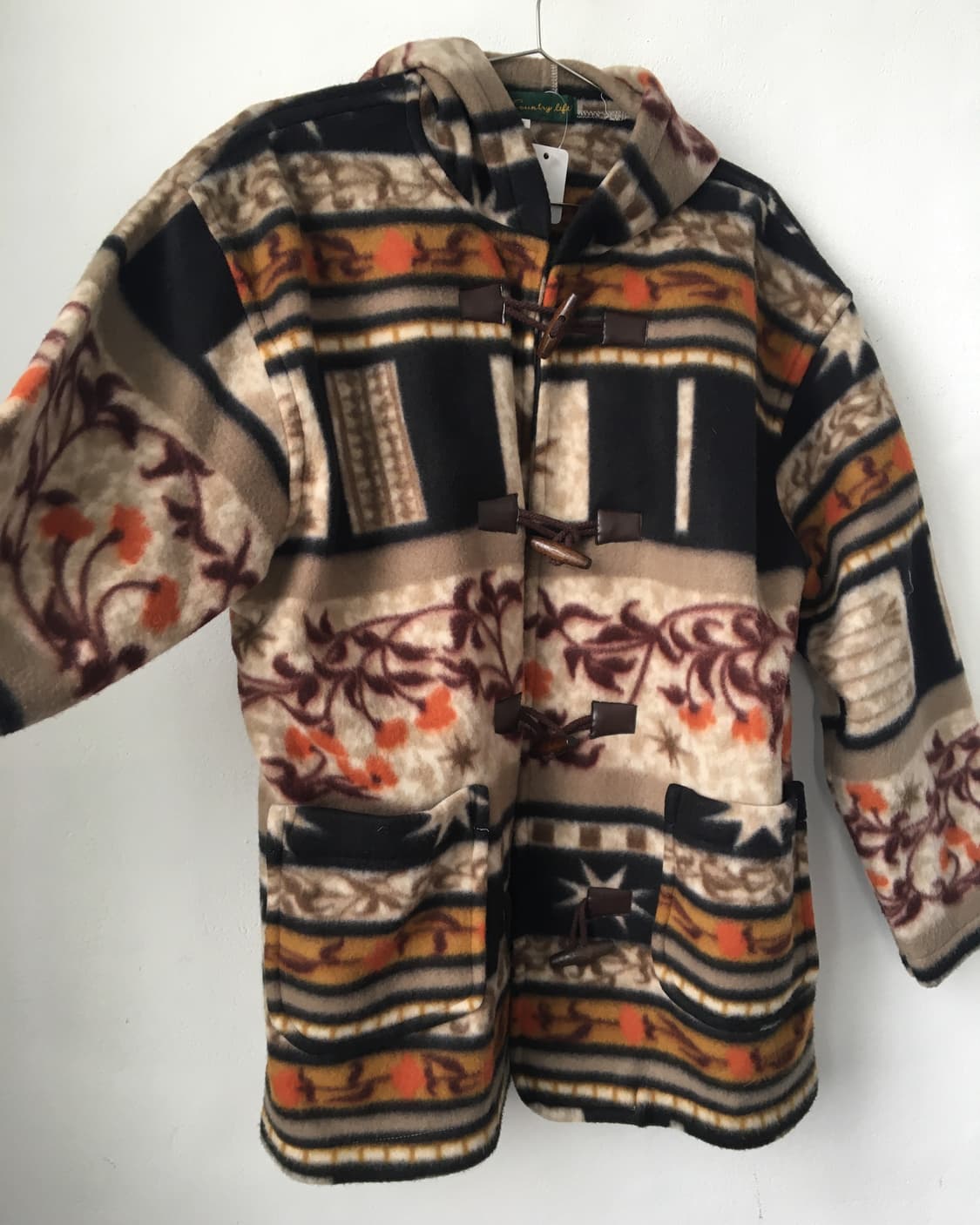 Duffle button ethnic mood hood fleece 상품이미지4