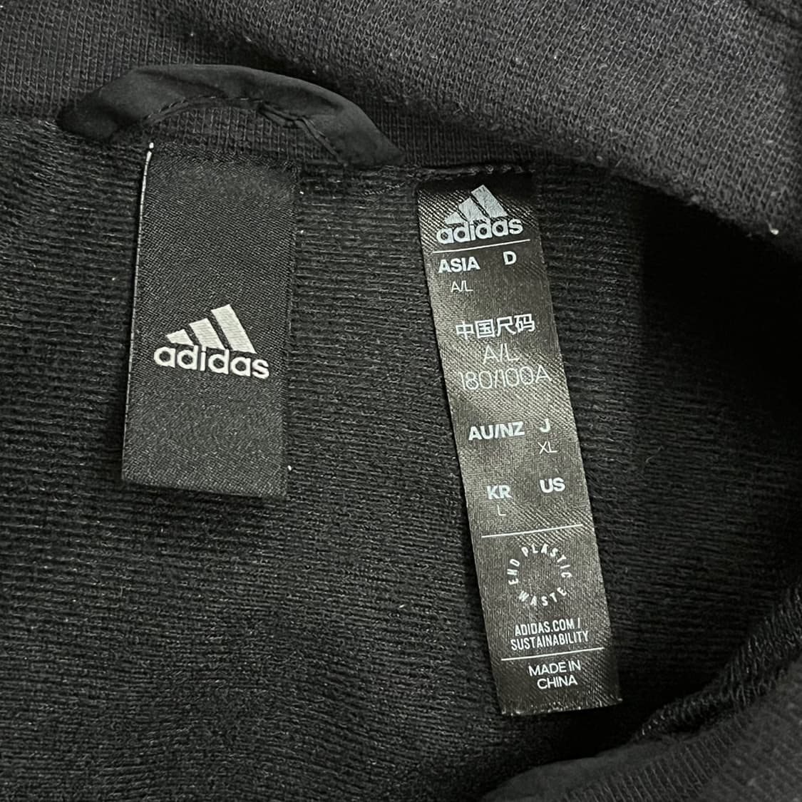[정품/L] 아디다스 블랙 라인 포인트 바람막이 점퍼 b10 상품이미지5