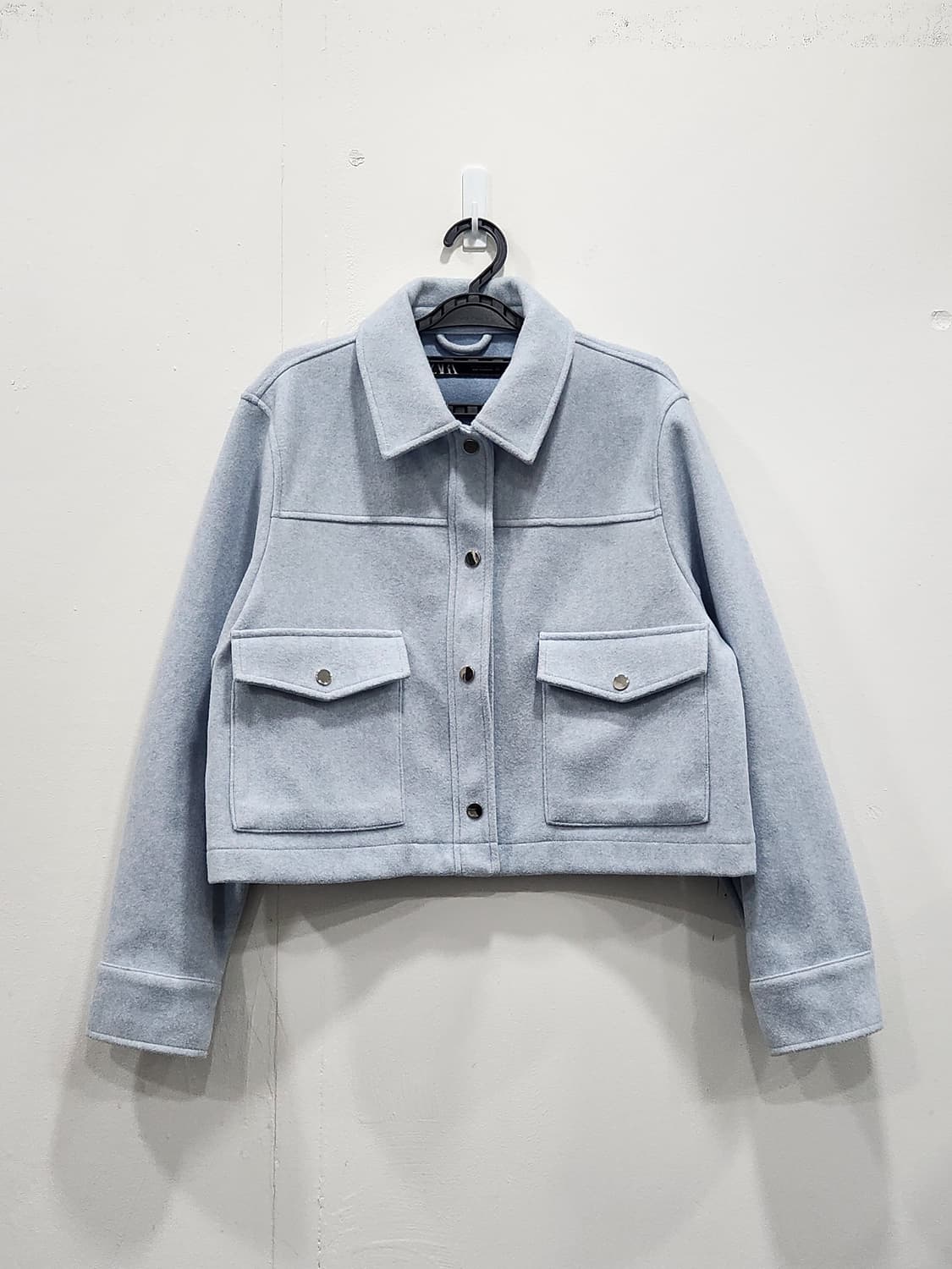 [L] 자라 zara 하늘색 블루종 자켓 여성 L 상품이미지1