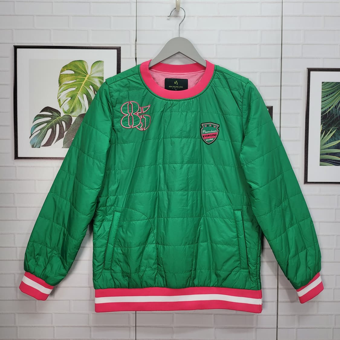 김영주 골프 방풍 패딩 긴팔 티셔츠 골프웨어 100사이즈 새상품급 상품이미지1