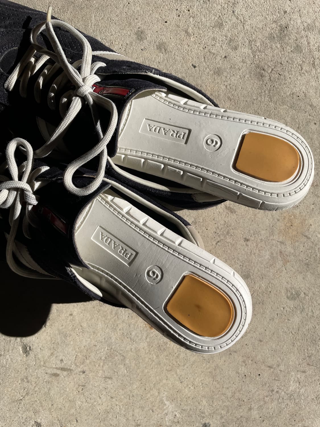 00s Prada Sports Suede Low Flat Shoes 상품이미지9