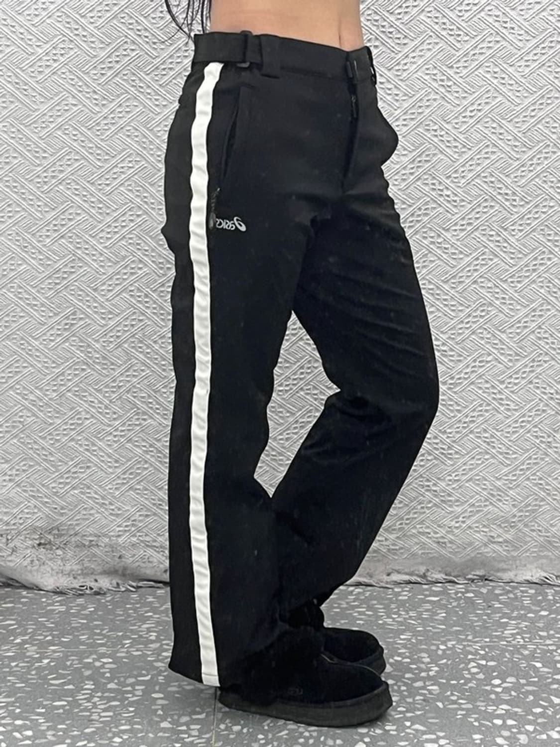 아식스 캐주얼 윈터스포츠 배색 스키 바지 70 C09251 상품이미지1