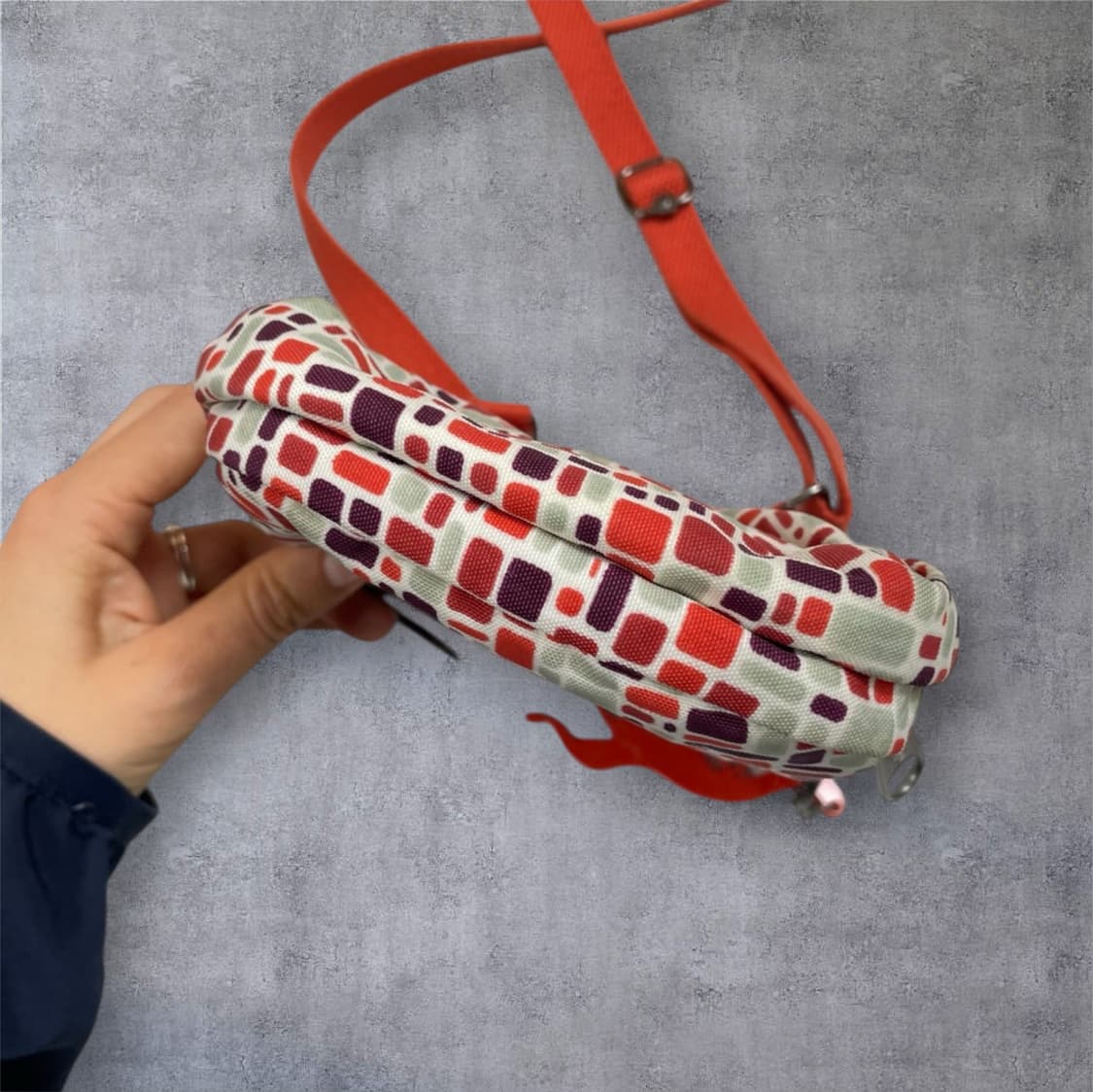 키플링 Kipling 오렌지 멀티컬러 리미티드 프린트 미니 크로스백 상품이미지6