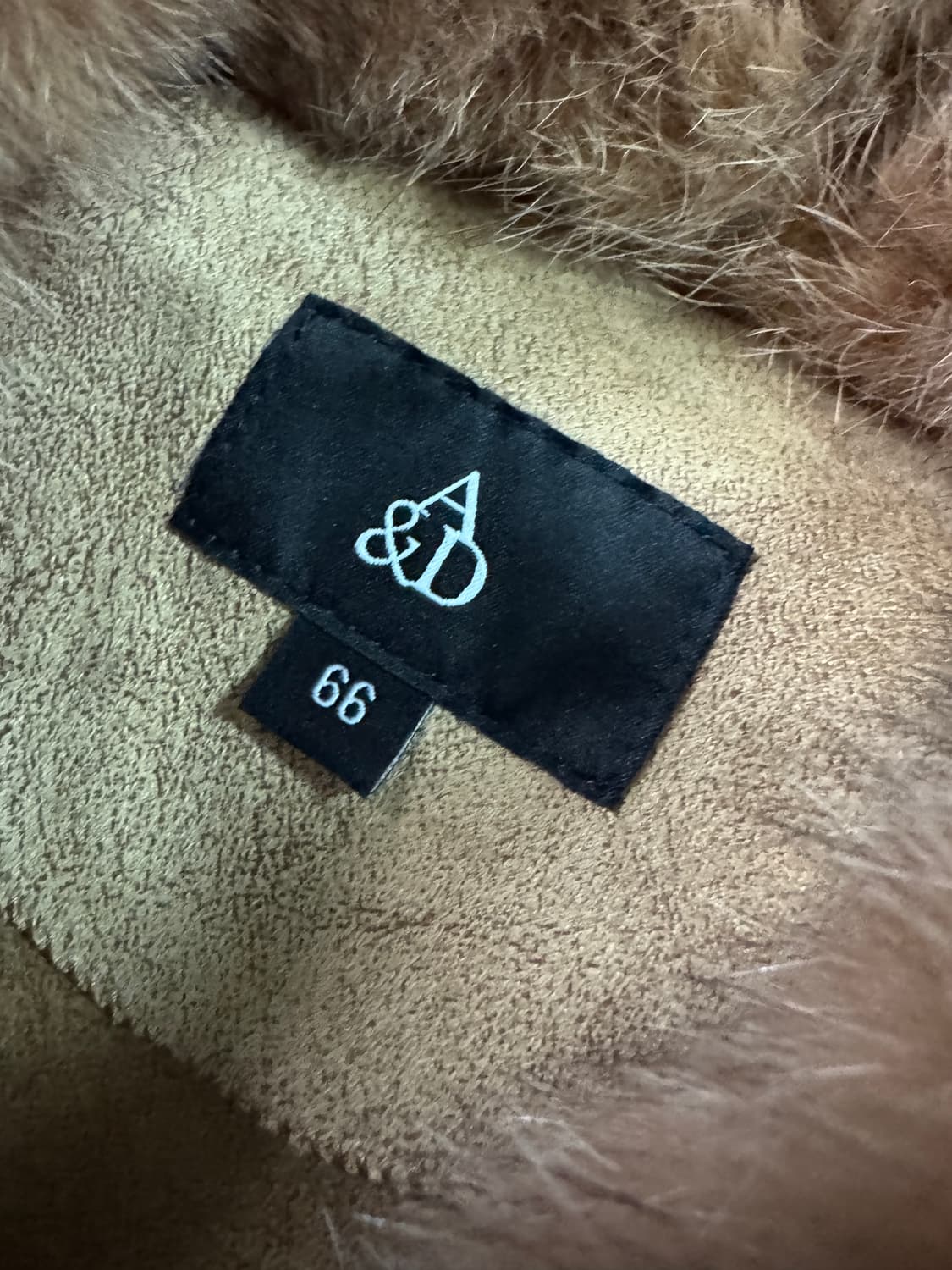 여성 에이엔디 A&D 폭스카라 천연 양모 코트 66 상품이미지3