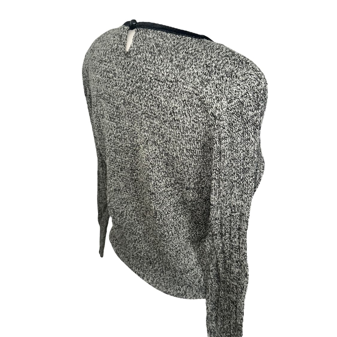 Delicate Grey Ribbon Knit Top 상품이미지6
