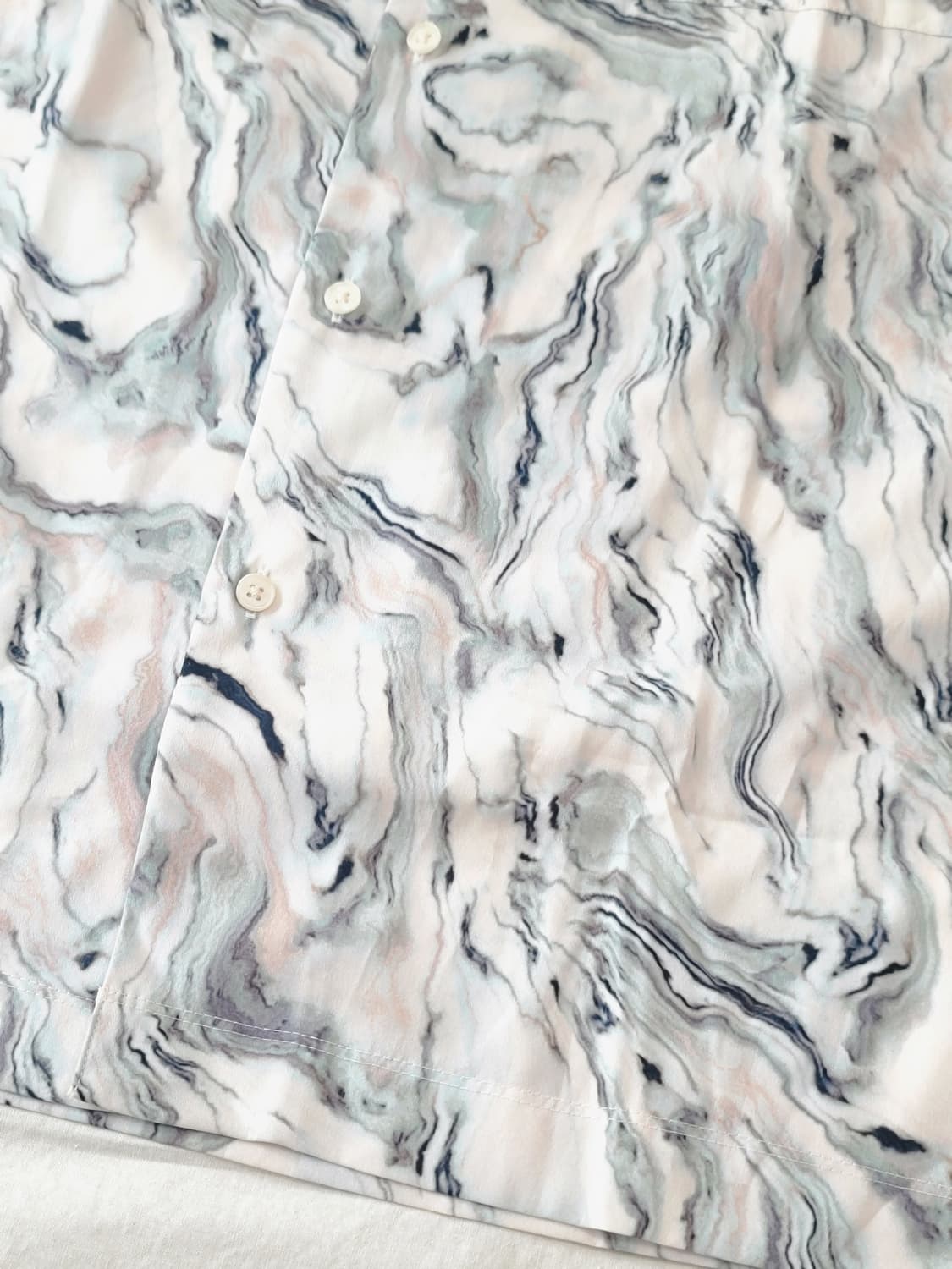 REWIND 리와인드 마블 패턴 셔츠 새상품 상품이미지3