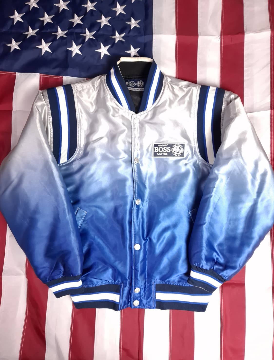 오리지날 90's 일본판 산토리보스커피 리버서블 스타디움 자켓 상품이미지3