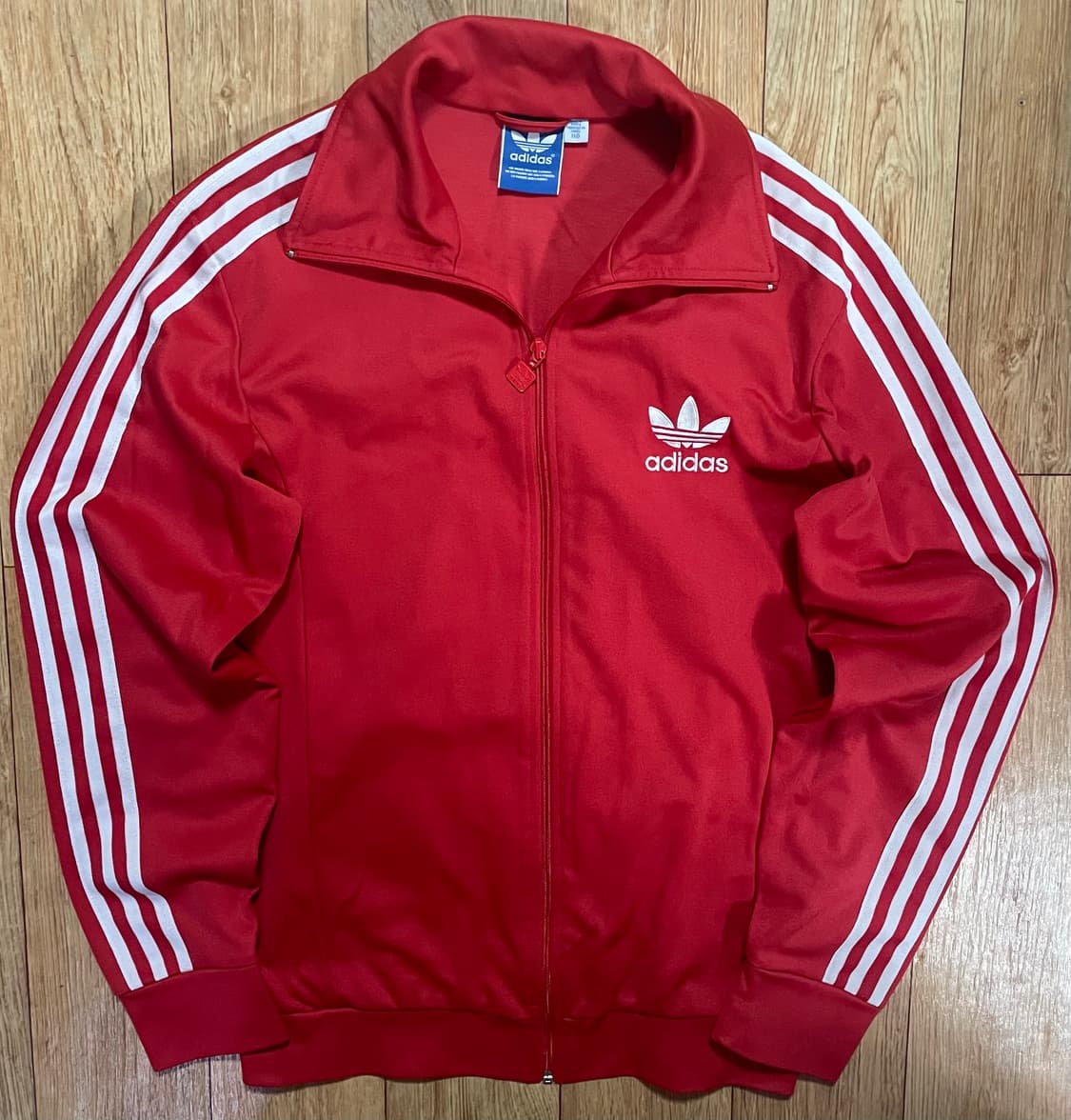 아디다스 유로파 레드 져지 110 트랙탑 자켓 2xl 흰빨 집업 츄리닝 상품이미지1