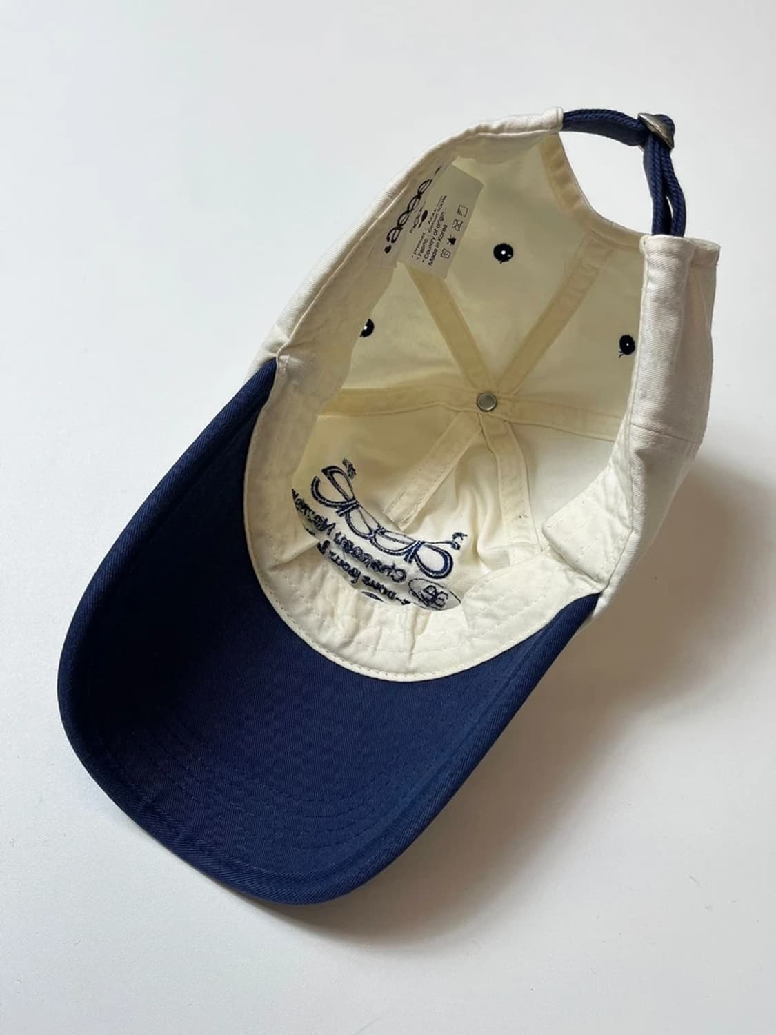 에이이에이이 웹 로고 투톤 볼캡 Q1368 상품이미지5