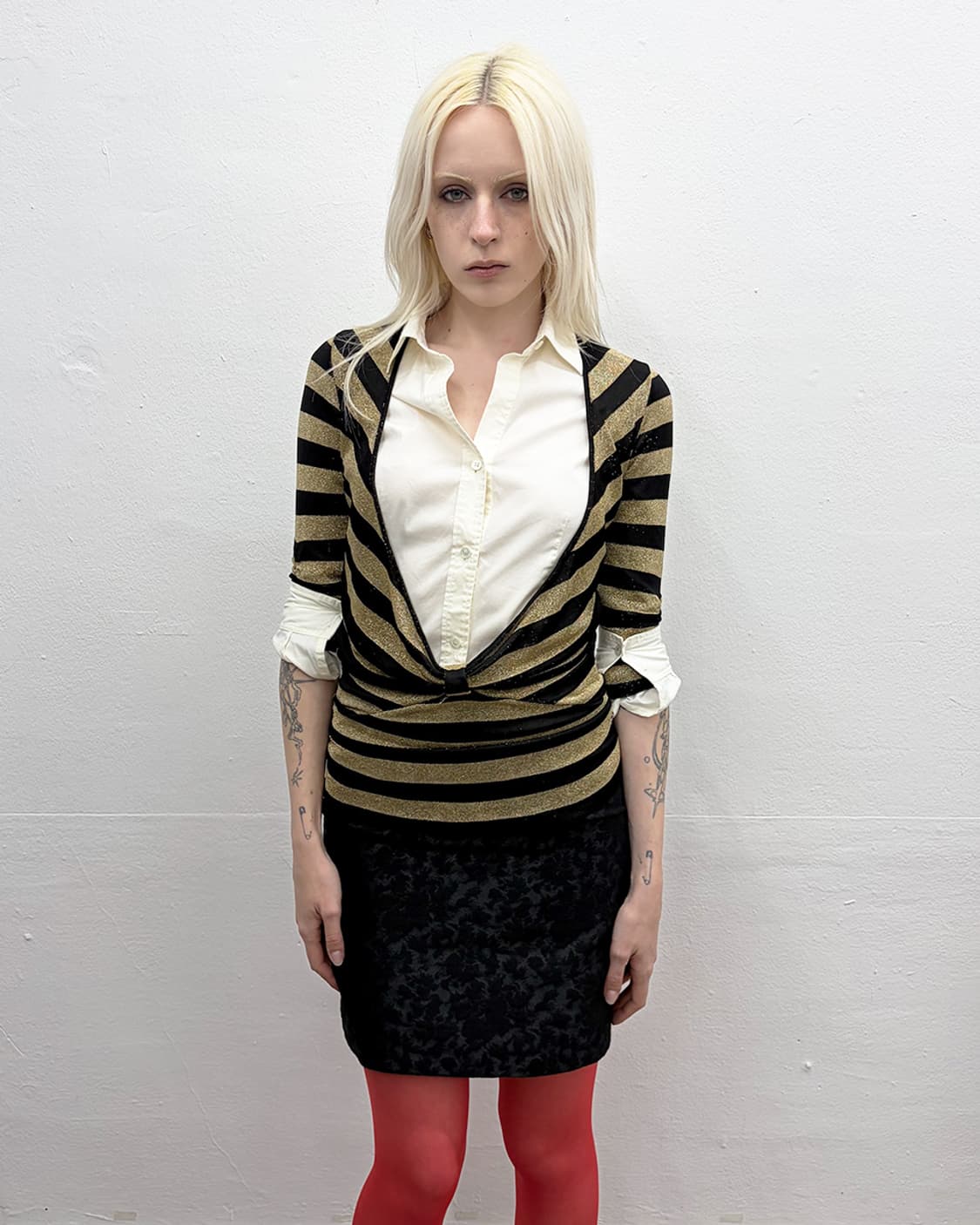 빈티지 글리터 스트라이프 랩 탑 상품이미지1