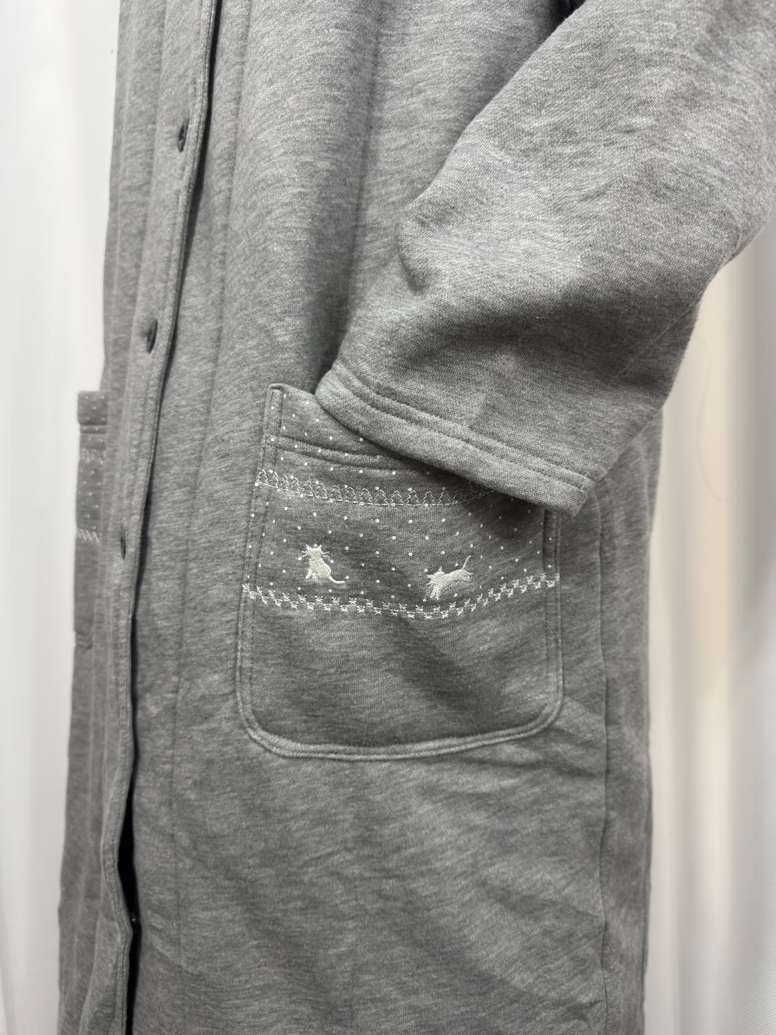 gray mori neko pocket coat 상품이미지2