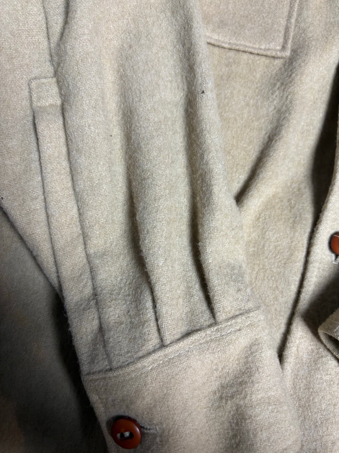 빈티지 90s 울자켓 카멜 상품이미지4