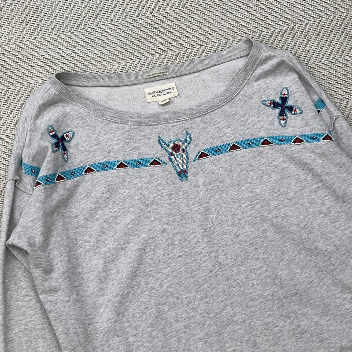 데님앤서플라이 비즈패치 스웻셔츠 r2291 상품이미지3