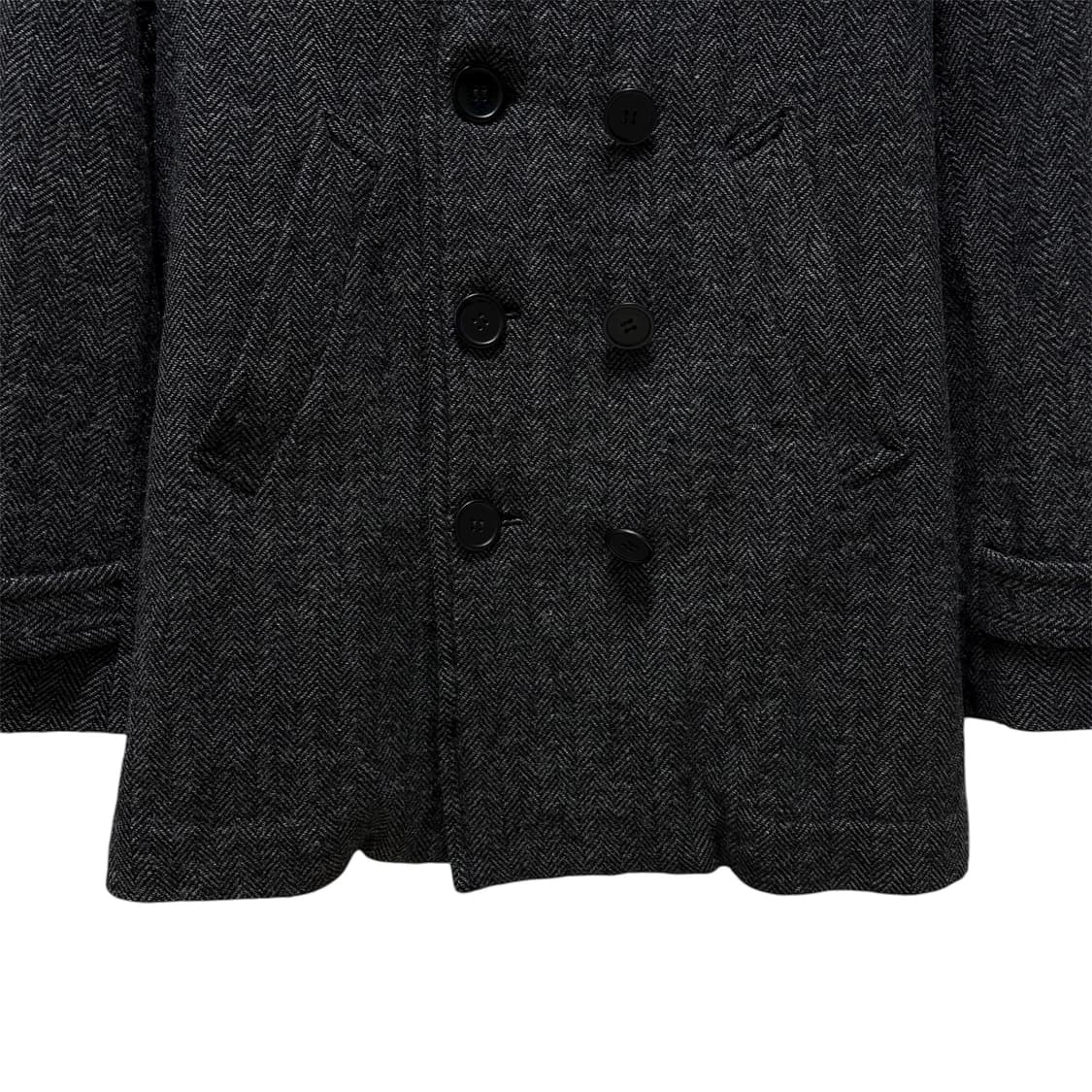 [M] 꼼데가르송 옴므 듀스 해링본 울 피코트 상품이미지3