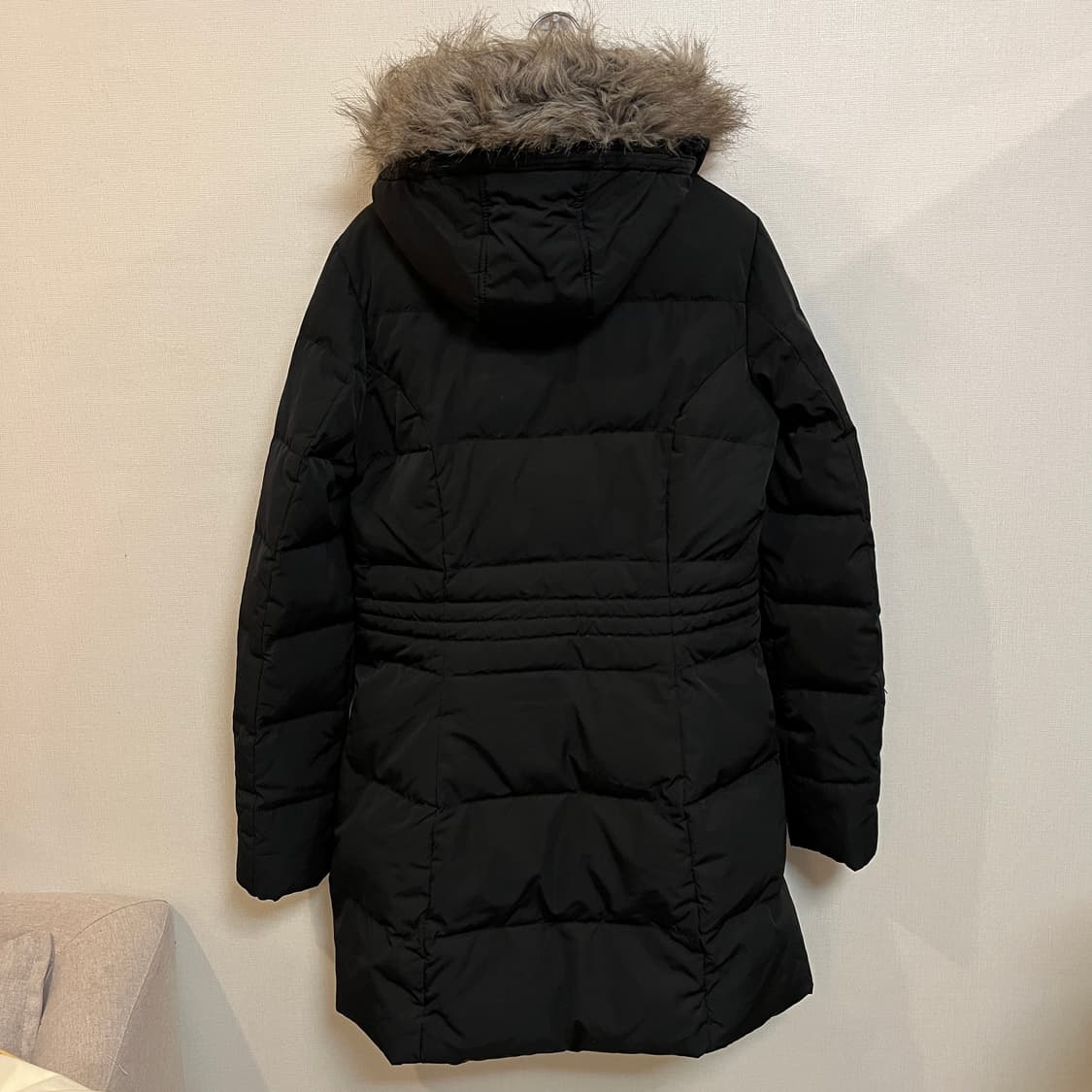 (여성 M) 타미힐피거 오리털 롱패딩 블랙 상품이미지2